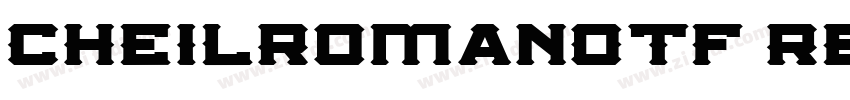 CheilRomanOTF Regula字体转换